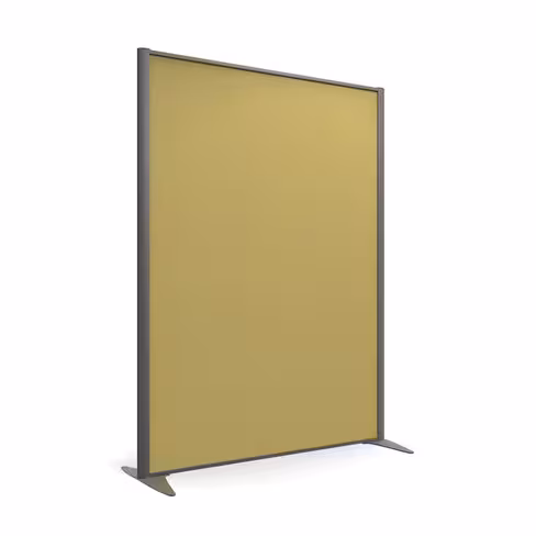 Cloison droite KP - l. 122 x h. 160 cm - tissu acoustique - 2 pieds stabilisateurs