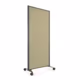Cloison droite KP - l. 81 x h. 180 cm - tissu - 2 pieds sur roulettes