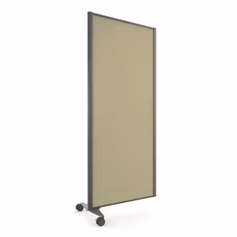 Cloison droite suivante KP - l. 81 x h. 180 cm - tissu - pied sur roulettes
