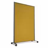 Cloison droite KP - l. 122 x h. 180 cm - tissu - 2 pieds sur roulettes