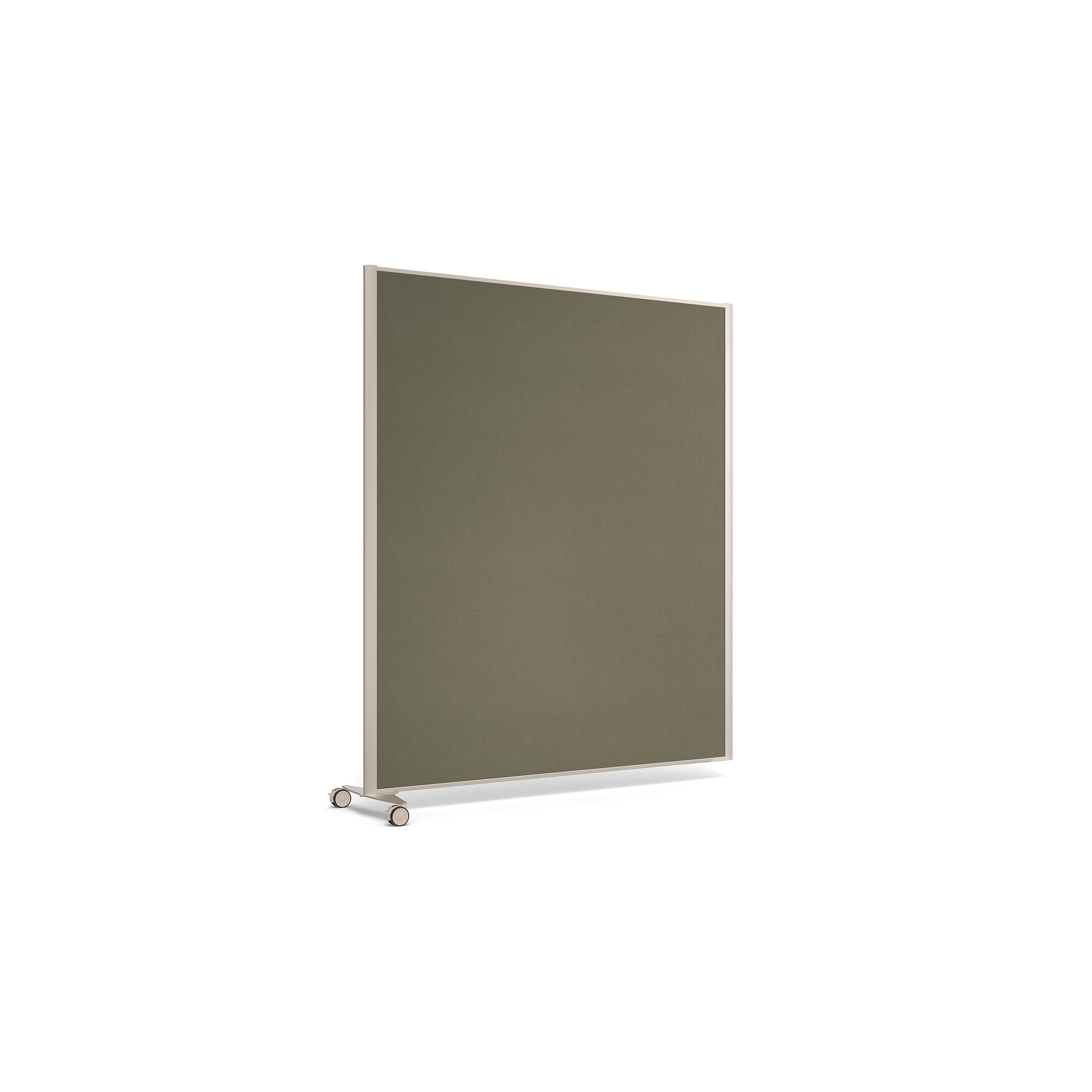 Cloison droite suivante KP - l. 163 x h. 180 cm - tissu - pied sur roulettes