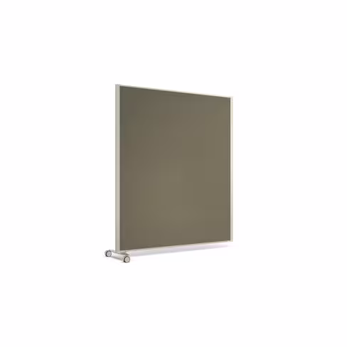 Cloison droite suivante KP - l. 163 x h. 180 cm - tissu - pied sur roulettes