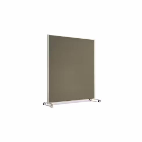 Cloison droite KP - l. 163 x h. 180 cm - tissu acoustique - 2 pieds sur roulettes
