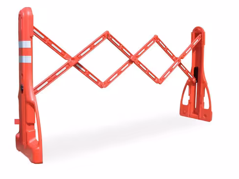 Barrière extensible droite en polypropylène - l. totale 225 cm