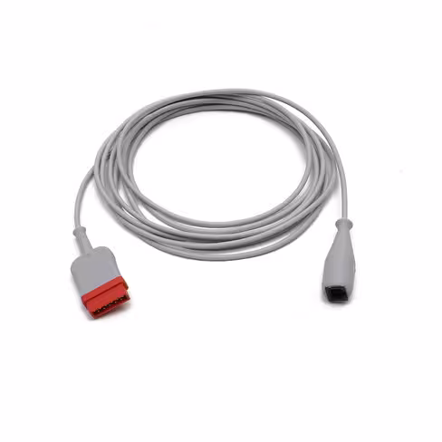 Câble de pression invasive simple pour tête de pression invasive ICU Medical Transpac-IV - l. 3,6 m - l'unité