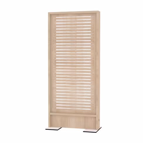 Cloison droite EPM49B - mélaminé - électrifiée - l. 80 x h. 180 cm - avec pied