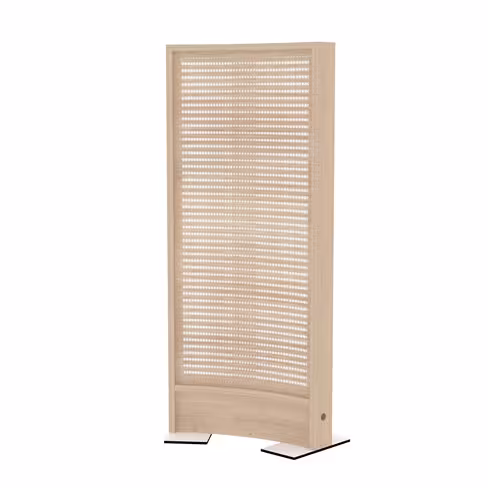 Cloison courbe EPM49B - mélaminé - électrifiée - l. 80 x h. 180 cm - avec pied