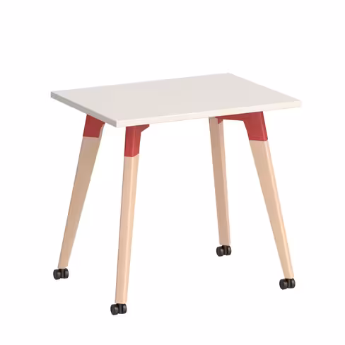 Table Lares 80 x 60 cm - piétement bois - taille 6