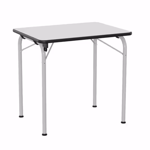Table pliante Néva 80 x 60 cm - gris nimbus - gris alu - taille 6