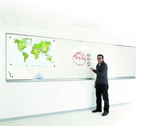 Tableau horizon 120 x 400 cm - fond blanc - 2 éléments juxtaposés