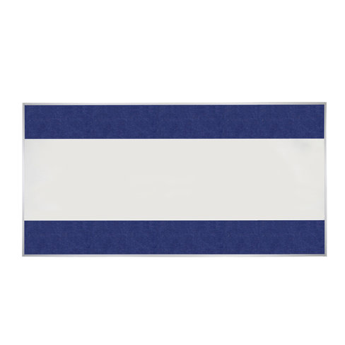 Mur d'expression 400 x 232 cm avec bandeau acoustique supérieur et inférieur