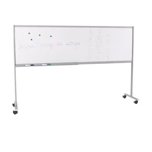 Piste graphique mobile 200 x 60 cm - 2 faces blanches