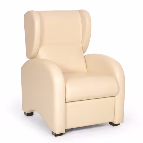 Fauteuil de repos Romain - tissu enduit - structure hêtre massif