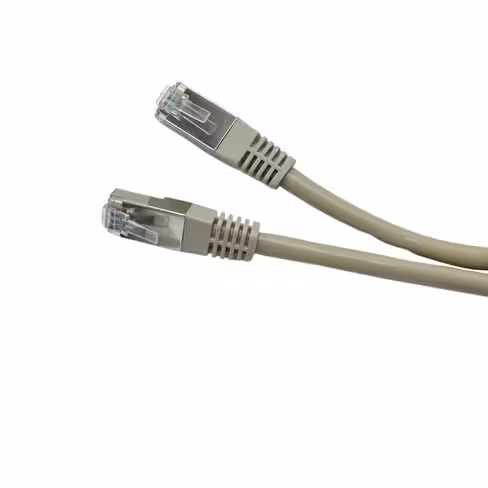 Câble RJ45 catégorie 6 FTP - blindé - l. 5 m - gris