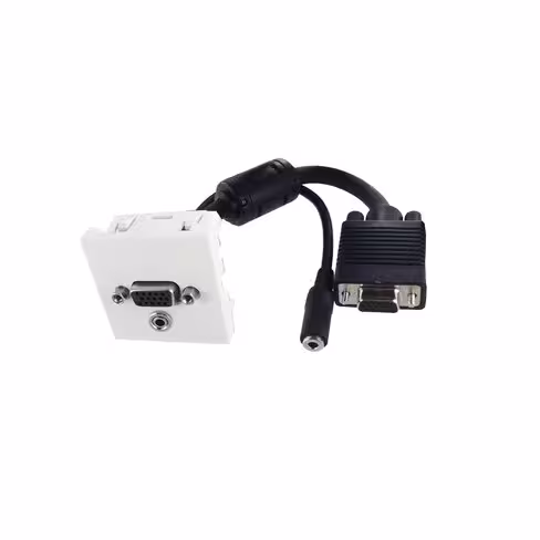 Plastron 45 x 45 VGA - Jack femelle - l. 0,20 m