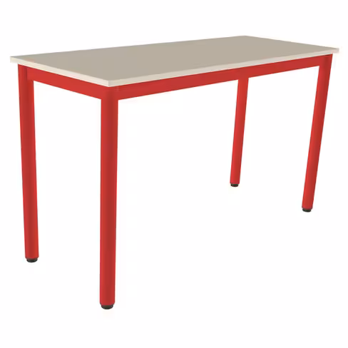 Table Carélie - 130 x 50 cm - mélaminé - taille 6 - lot de 2