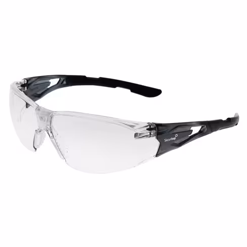 Lunette incolore Terra - France sécurité - mousse tressée - noir