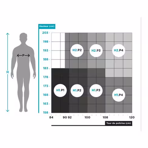 Tee-shirt discret homme - Percko - coloris et taille au choix