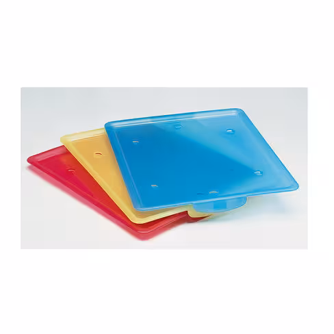 Couvercles transparents multicolores - lot de 3
