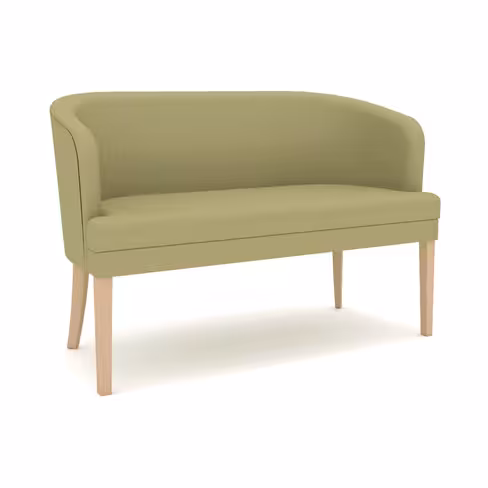 Canapé Jibbi - tissu enduit - assise amovible - structure hêtre massif