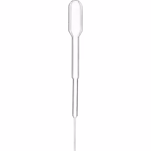 Pipette de transfert en plastique de 1,5 ml, longueur 104 mm, stériles, pointes fines, en emballage individuel x 1000