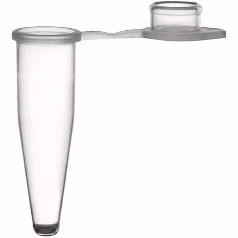 Microtube PCR 0,2 ml en Polyproplène transparent, non gradués x 1000