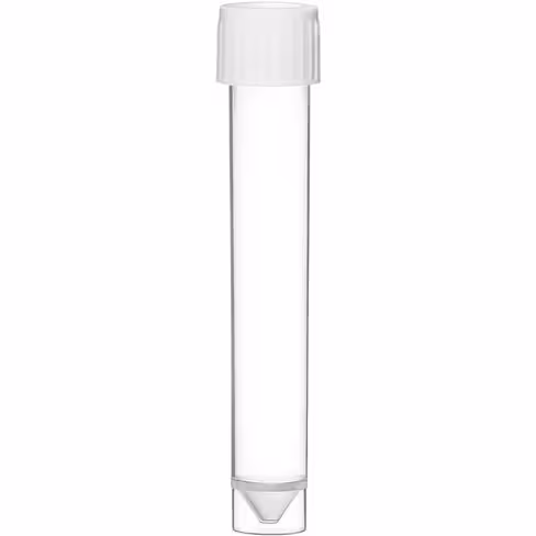 Tube de transport 95 kpa en PP 8 ml Ø16x85mm, gradués avec plage d'écriture x 1000