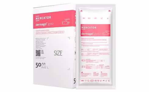 Gant Latex non poudré Dermagel Gyno stérile taille S x 100