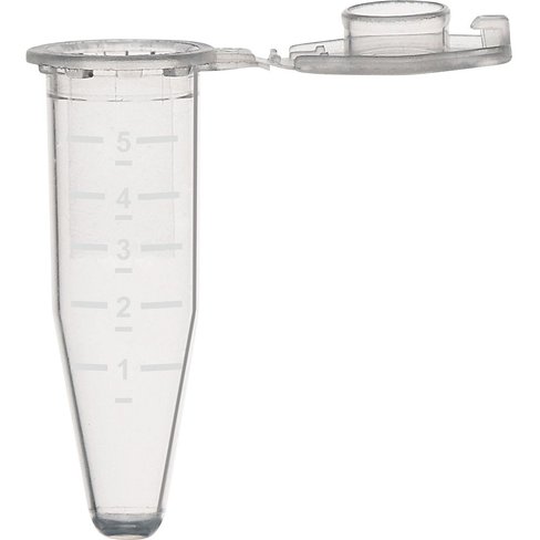 Microtube à 2 ml en PP, capuchon plat Safe-Lock, stériles, en sachet x 500