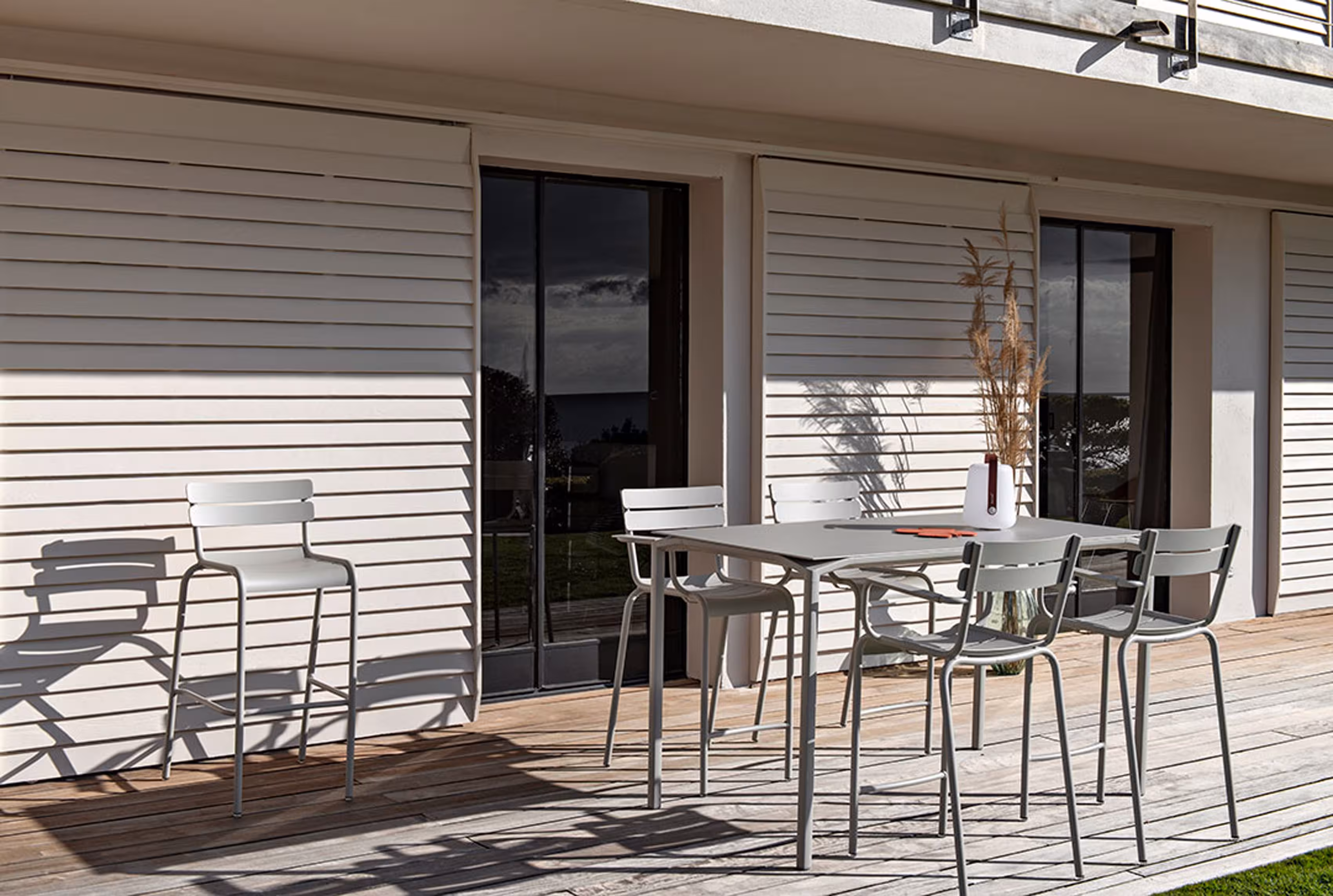 Tabouret haut Luxembourg - lot de 2