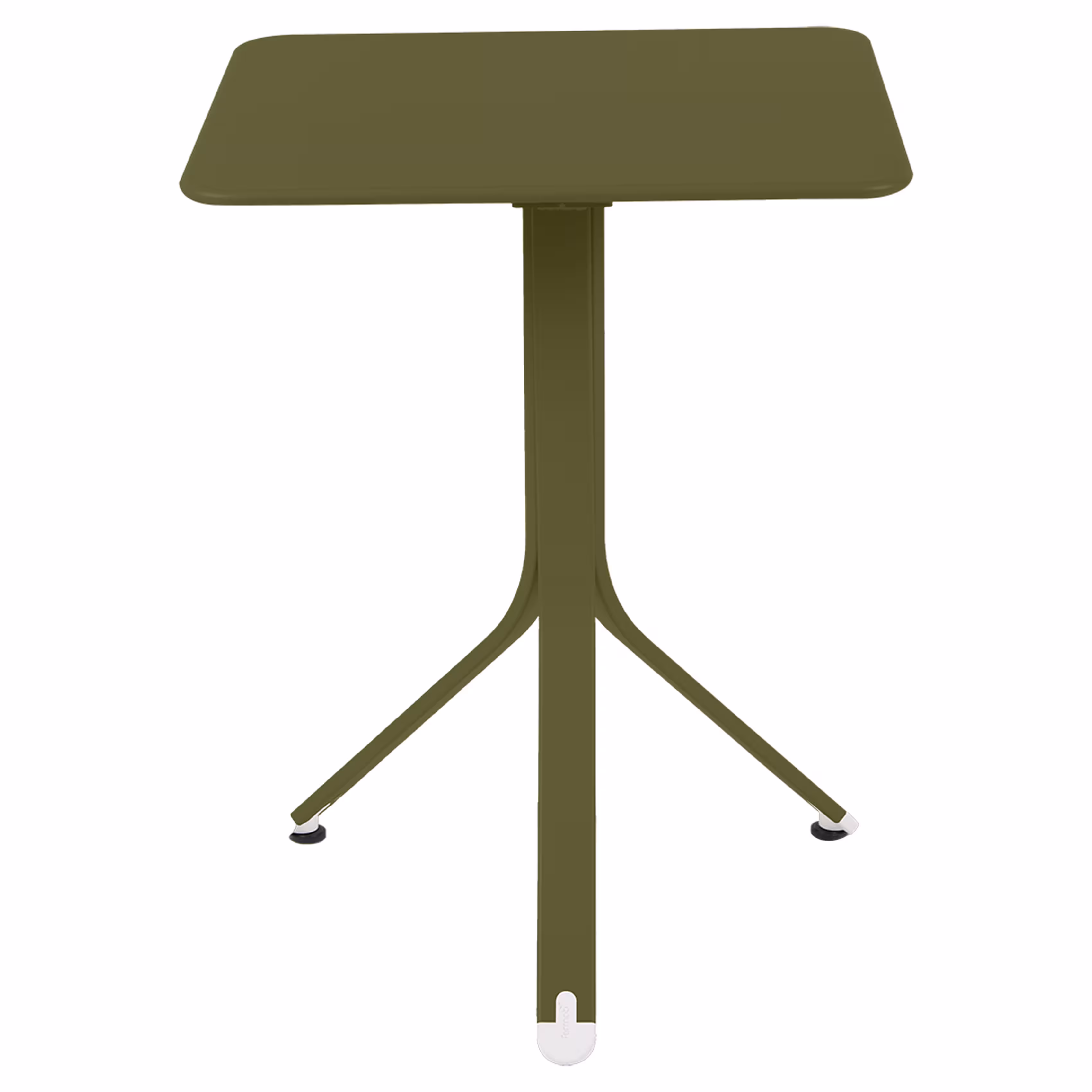 Guéridon carré Rest'o - aluminium - plateau basculant - 57 x 57 cm
