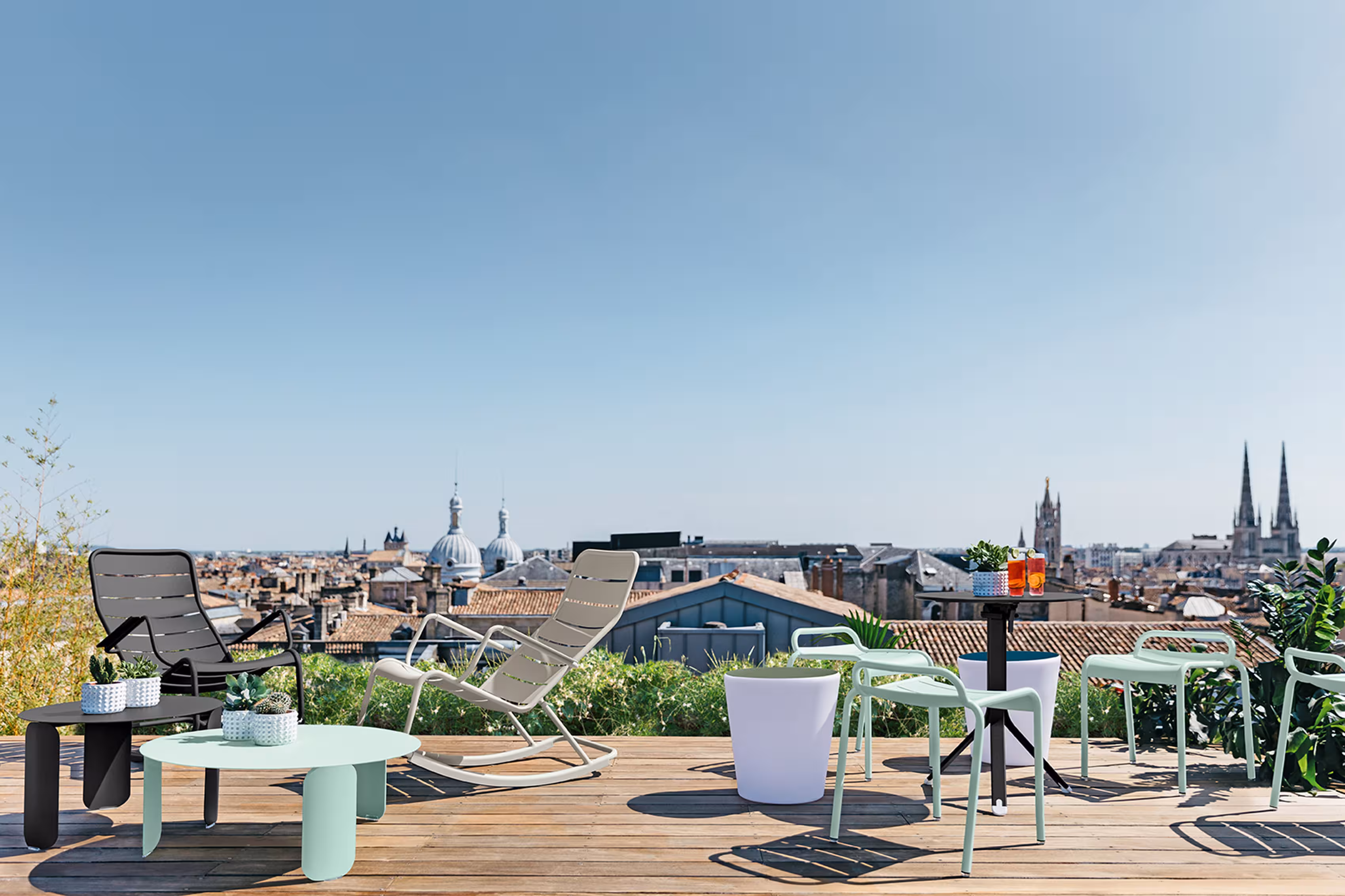 Rocking chair Luxembourg - aluminium