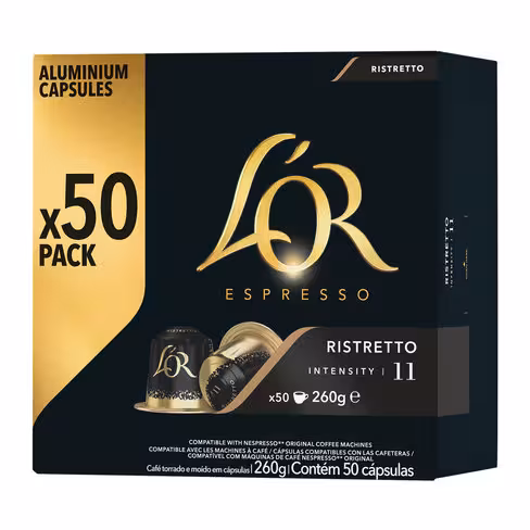 Café - L'Or Espresso Ristretto - boîte de 50 capsules