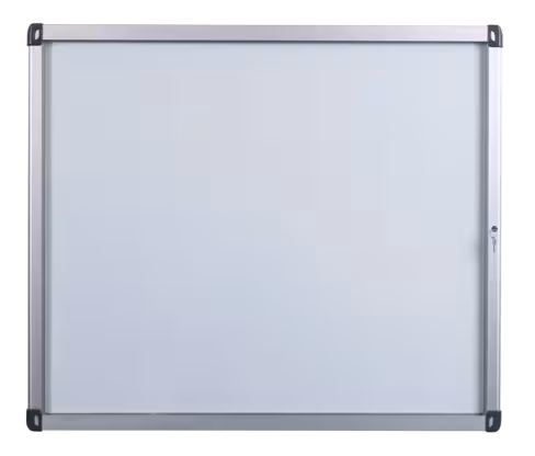 Vitrine d'extérieur murale - porte battante en PMMA - fond tôle émaillée 15 A4