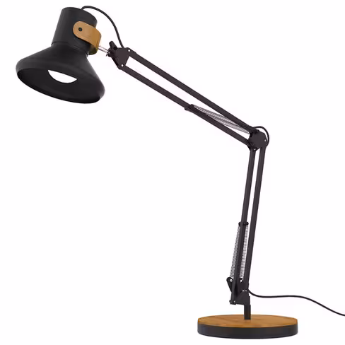 Lampe de bureau LED Baya Bamboo noir