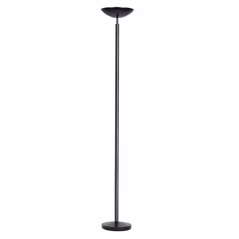 Lampadaire de bureau LED Dely - fût droit fixe - noir