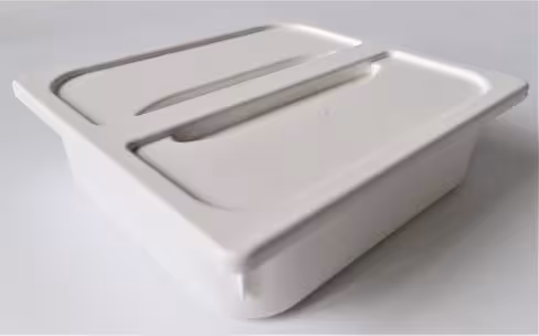 Ensemble bac et couvercle - robinet - 354 x 325 x 100 mm - autoclavable