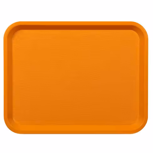 Plateau de self Fast Food polypropylène - 35 x 27,2 cm - abricot - lot de 45