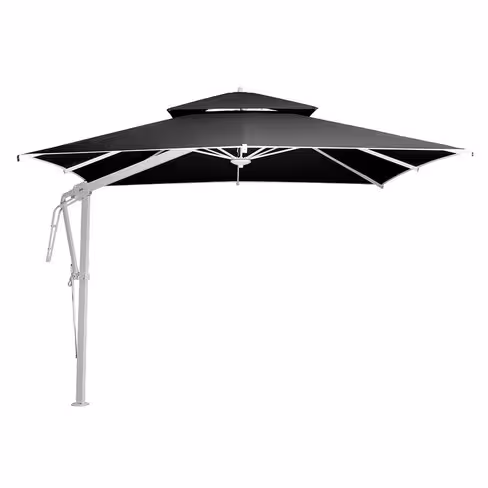 Parasol carré mat déporté - 300 x 300 cm