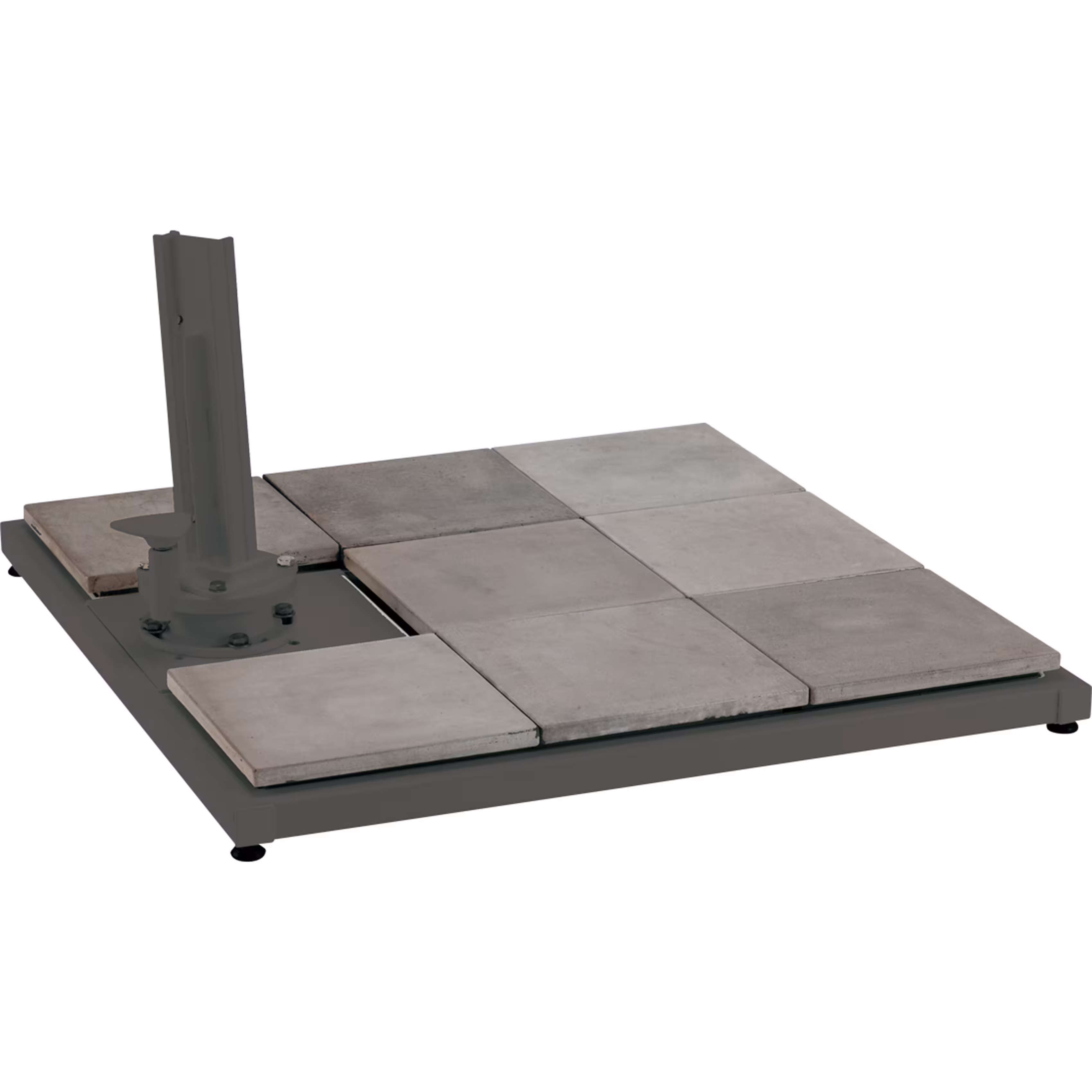 Socle béton pour parasol mât déporté - béton