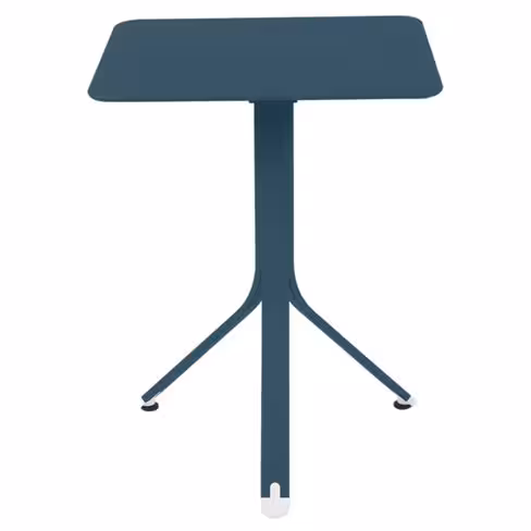 Guéridon carré Rest'o - aluminium - plateau basculant - 57 x 57 cm