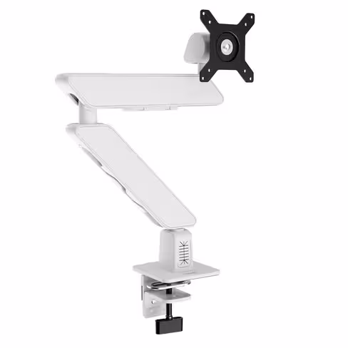 Bras support 1 écran EASY - 2 articulations - fixation par pince