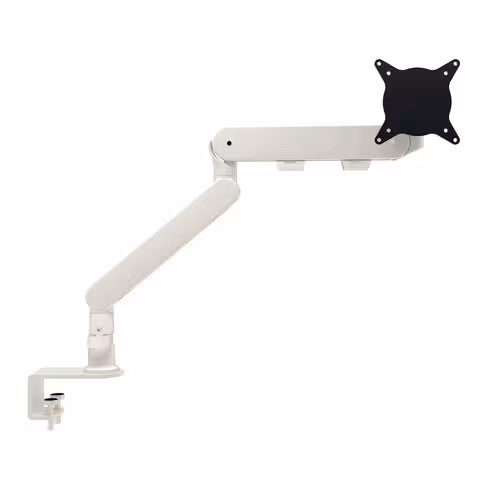 Bras support 1 écran Plug and Play - 2 articulations - fixation par pince