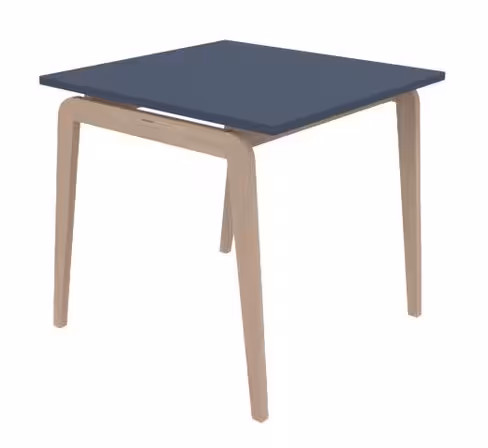 Table Adell - 80 x 80 cm - 4 pieds - hêtre verni naturel