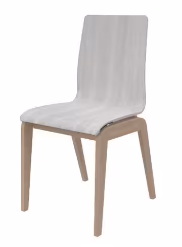 Chaise Adell - coque bois - piétement bois
