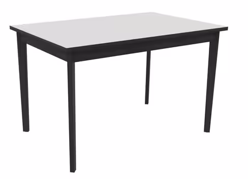 Table Soline 4 pieds - 120 x 80 cm - hêtre verni teinté - chant alaisé