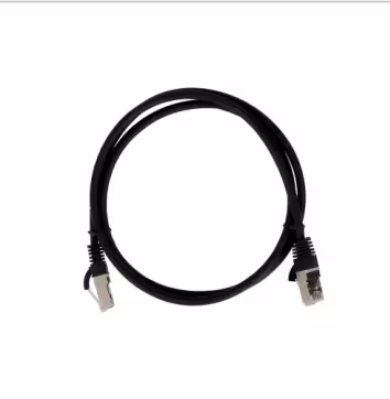 CORDON DROIT RJ45/RJ45 CAT 6A - LIENK - S/FTP - LSZH - NOIR 0,15 M