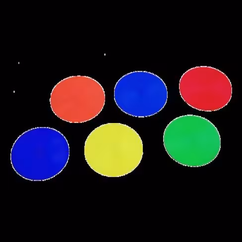 Lot de 6 marques rondes