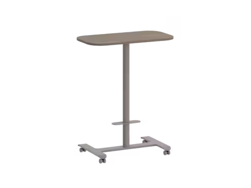 Table Single rectangulaire-hauteur position debout avec 4 roulettes