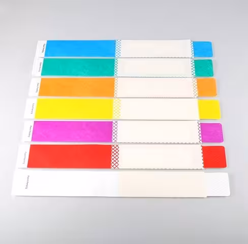 Bracelet tyvek adulte à rabat adhésif - lot de 500pcs